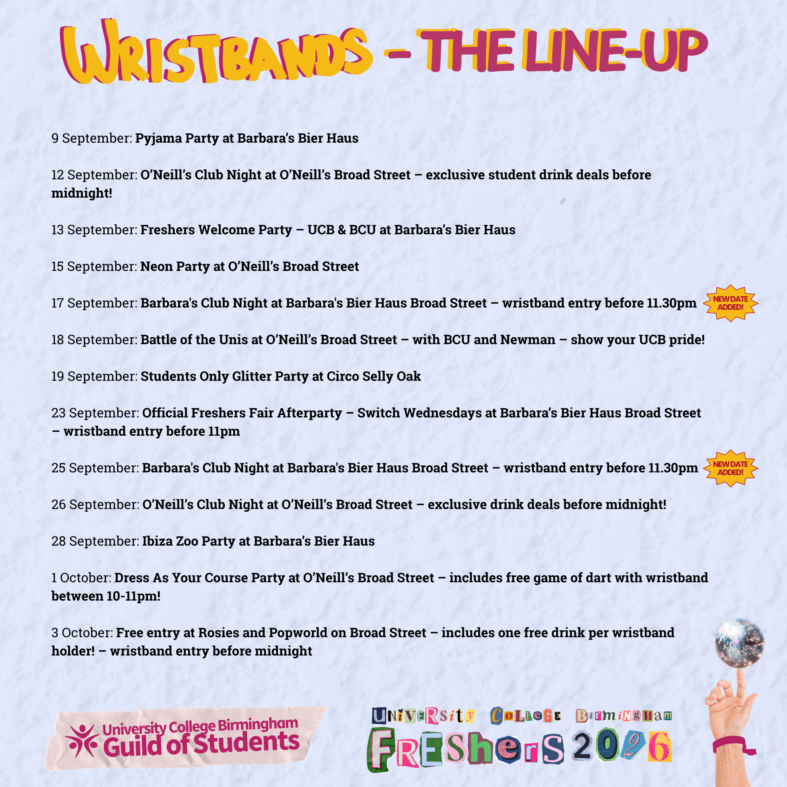 Freshers 2026 Wristband - Image 2